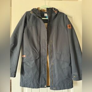 Columbia | Long-Length Rain Jacket | Navy | Size S | Gently worn